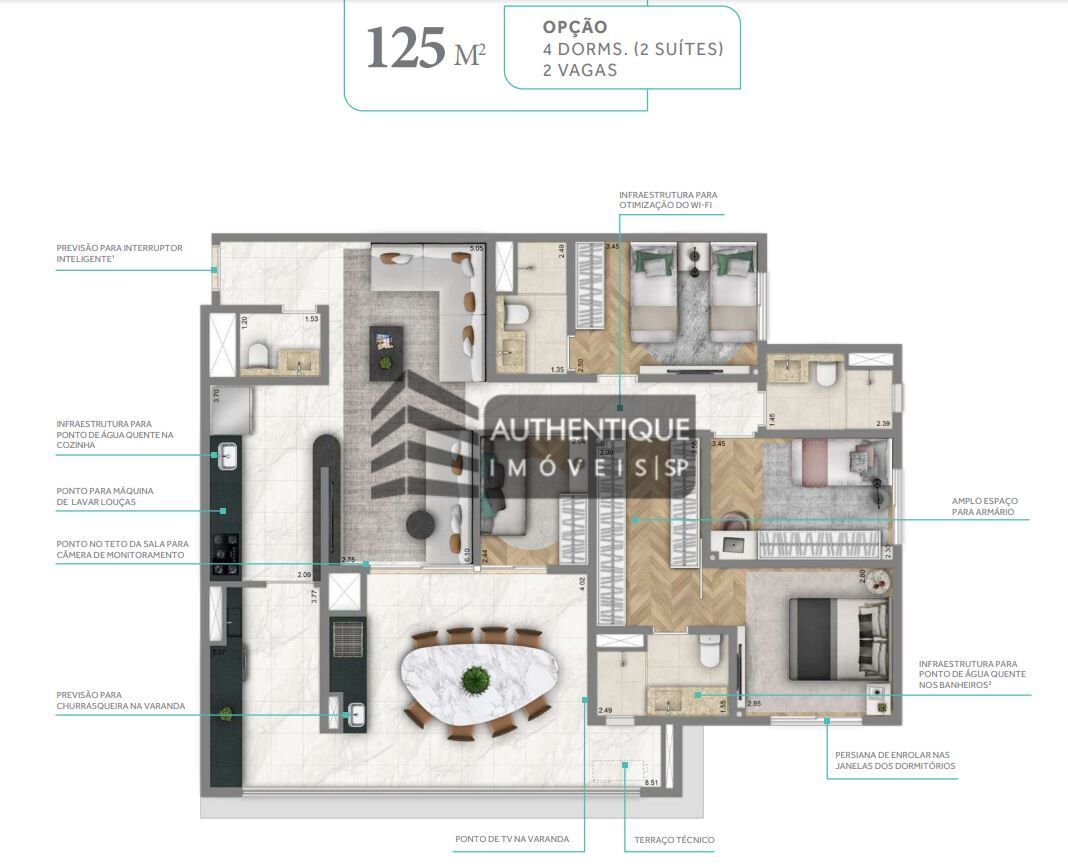 Apartamento à venda com 3 quartos, 125m² - Foto 23