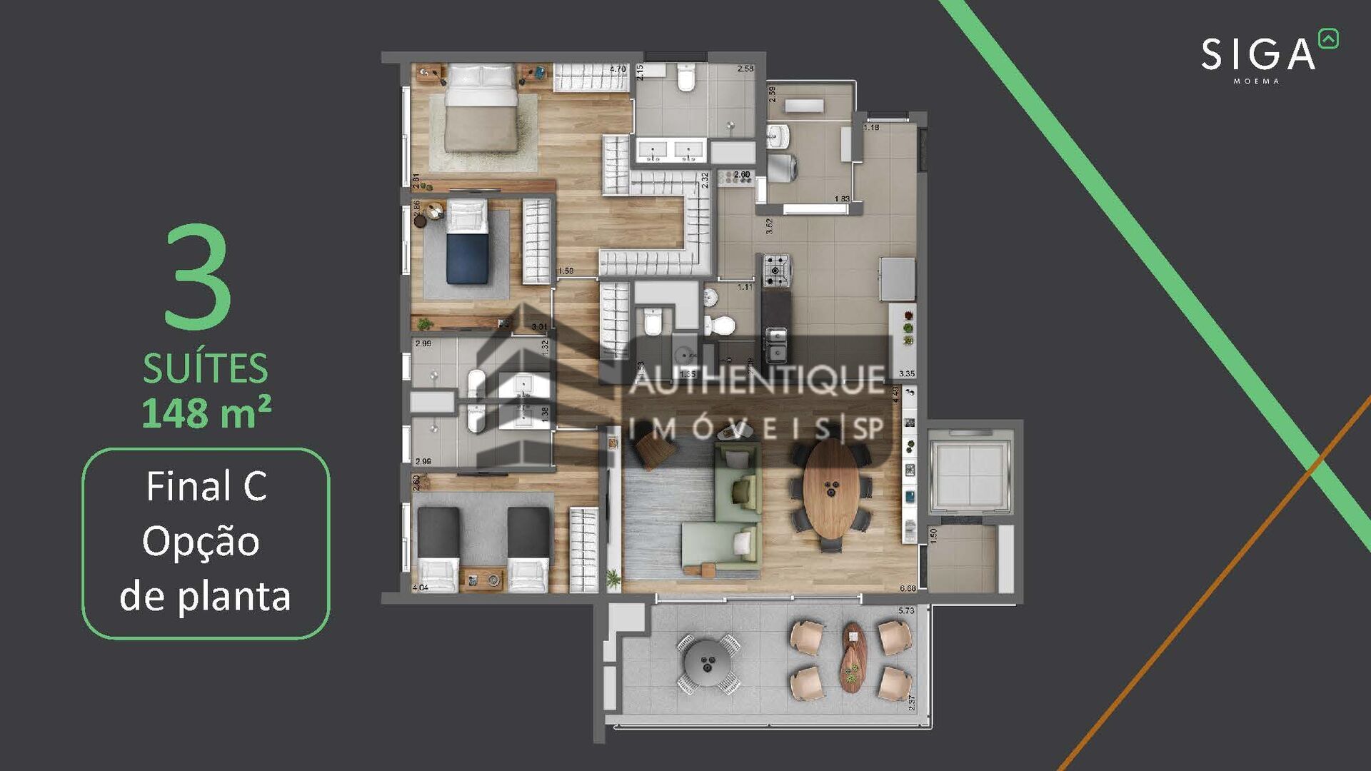 Apartamento à venda com 3 quartos, 149m² - Foto 39