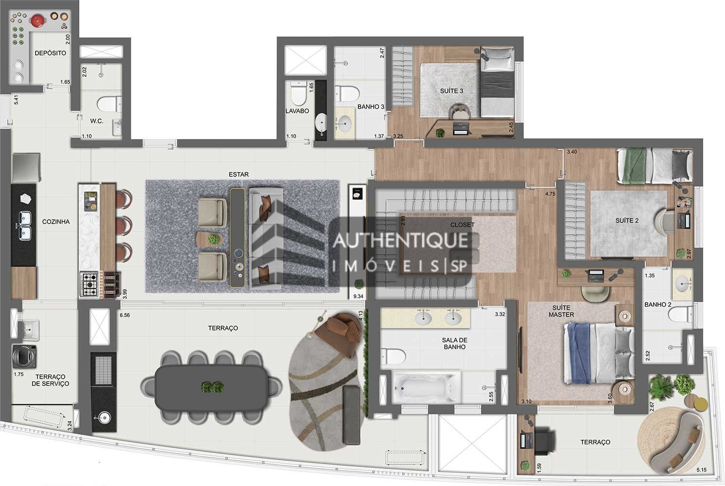 Apartamento à venda com 4 quartos, 142m² - Foto 49