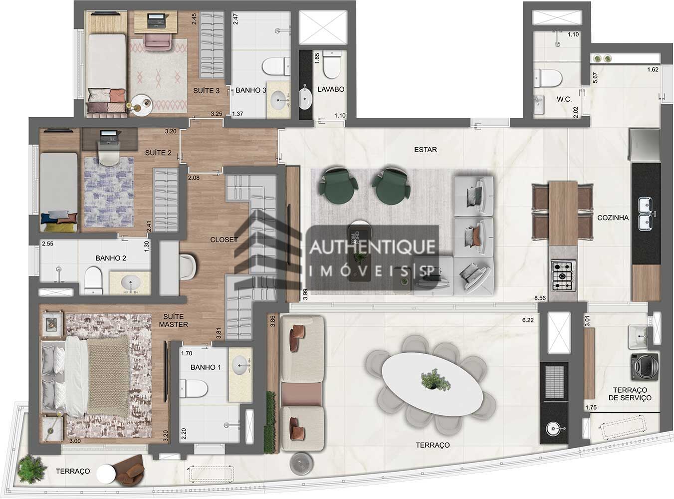 Apartamento à venda com 4 quartos, 142m² - Foto 48