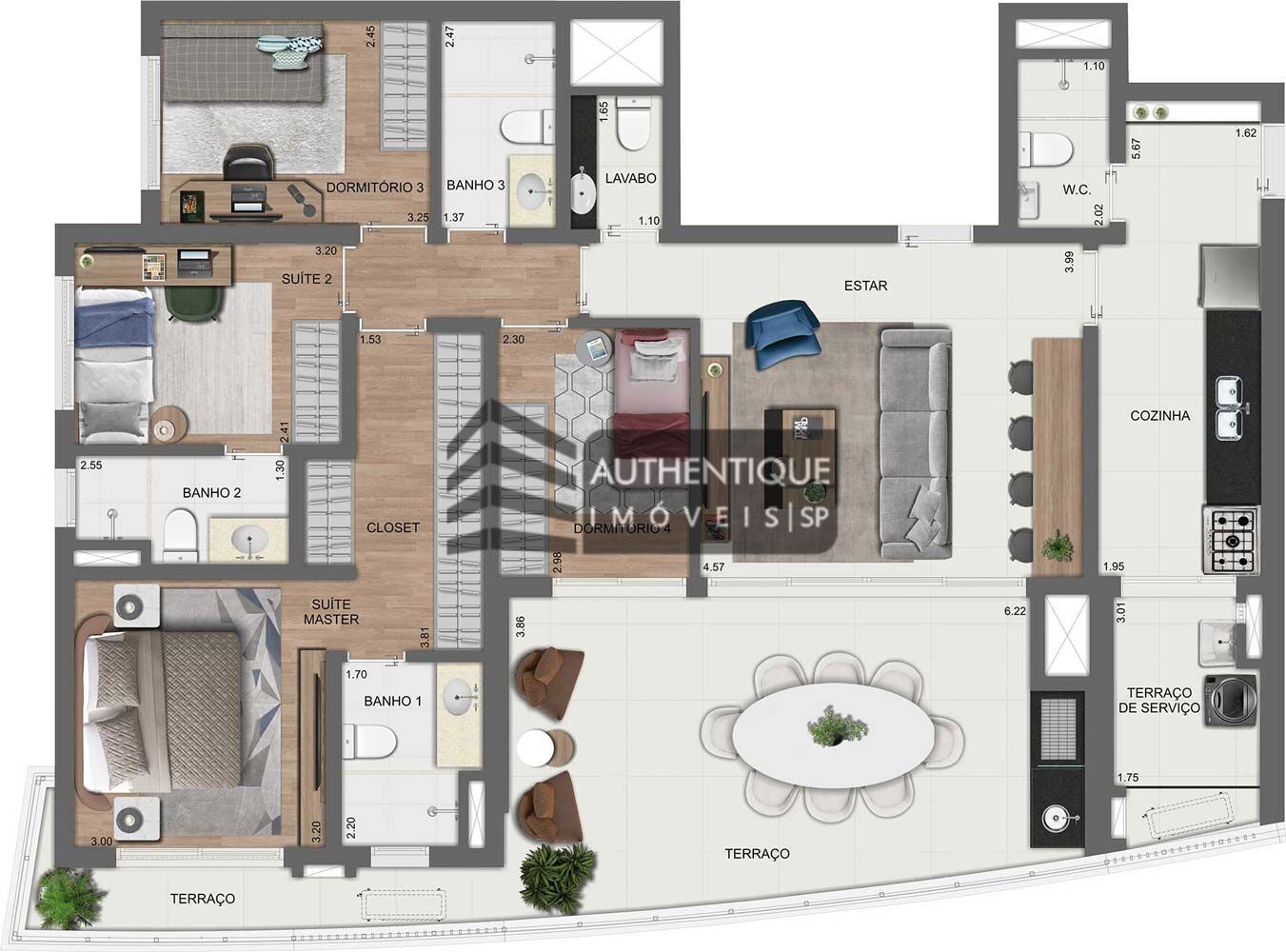 Apartamento à venda com 4 quartos, 142m² - Foto 51