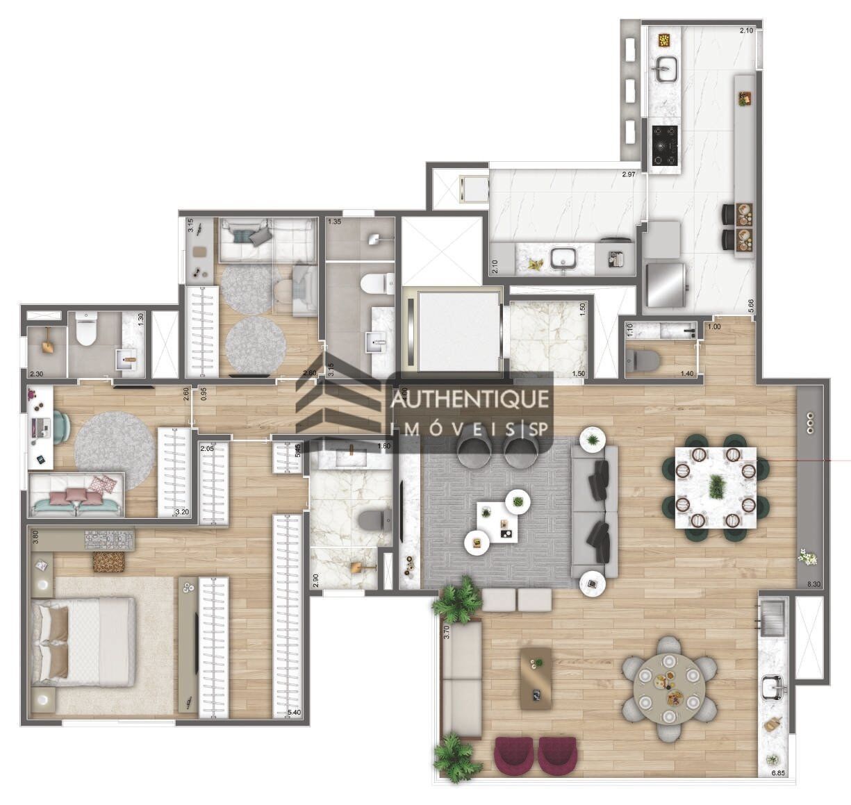 Apartamento à venda com 3 quartos, 155m² - Foto 34