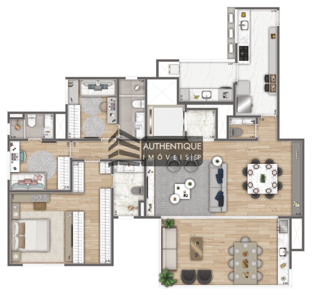 Apartamento à venda com 3 quartos, 155m² - Foto 35