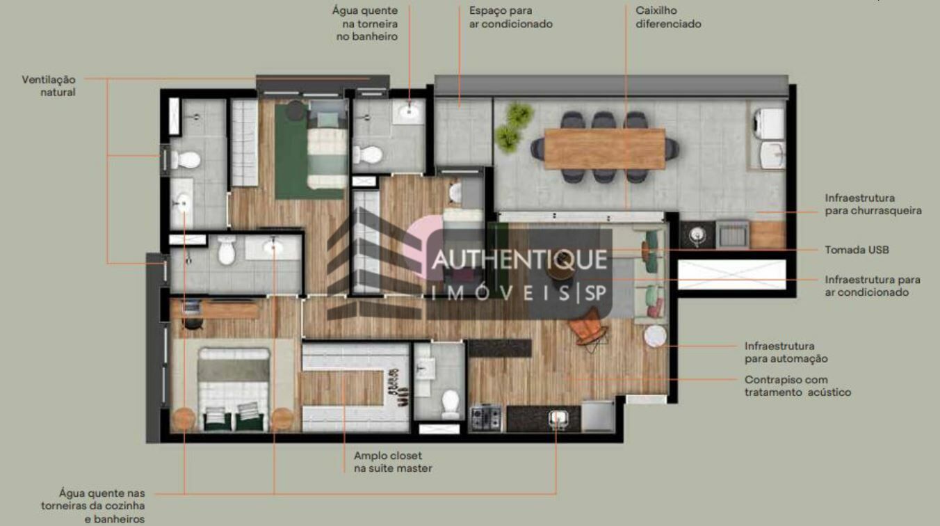 Apartamento à venda com 2 quartos, 67m² - Foto 23