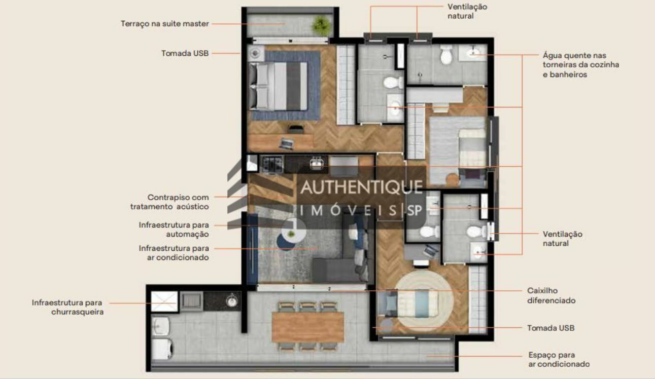 Apartamento à venda com 2 quartos, 67m² - Foto 24