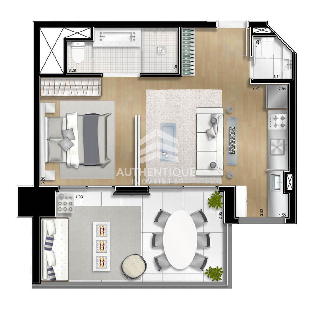 Apartamento, 1 quarto, 54 m² - Foto 36