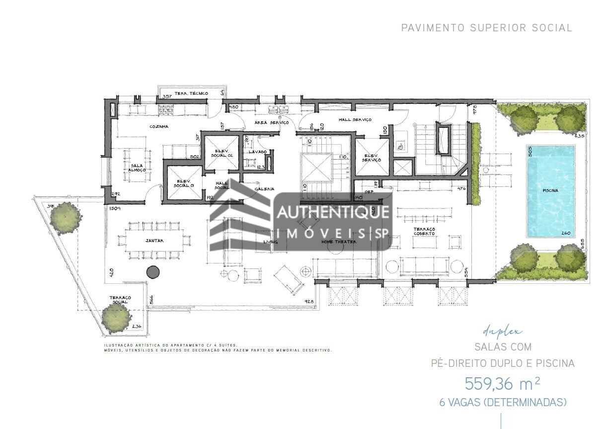 Apartamento à venda com 4 quartos, 293m² - Foto 16