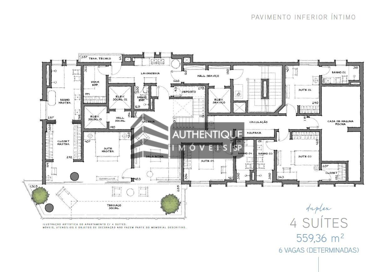 Apartamento à venda com 4 quartos, 293m² - Foto 15