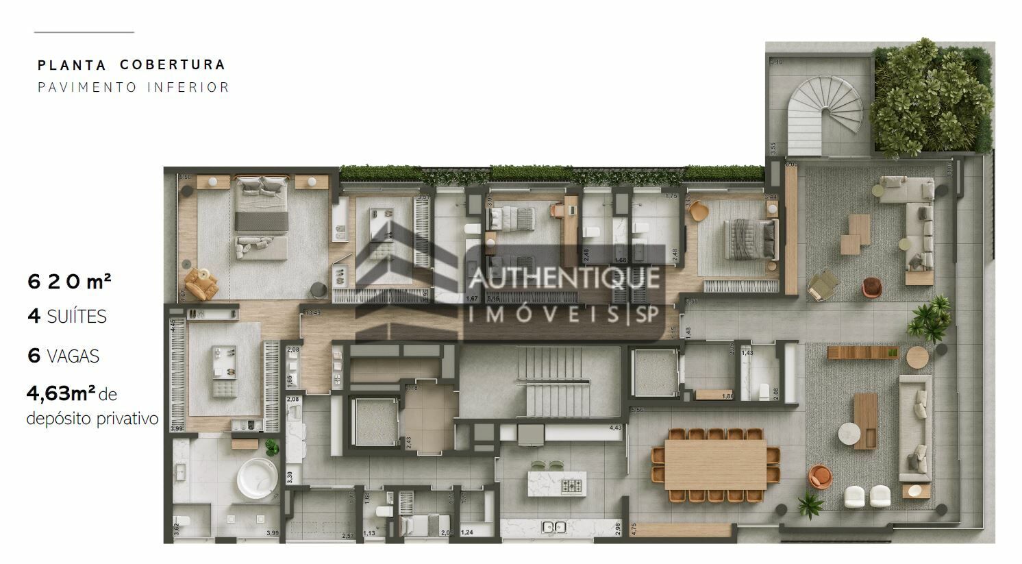 Cobertura à venda com 4 quartos, 620m² - Foto 17