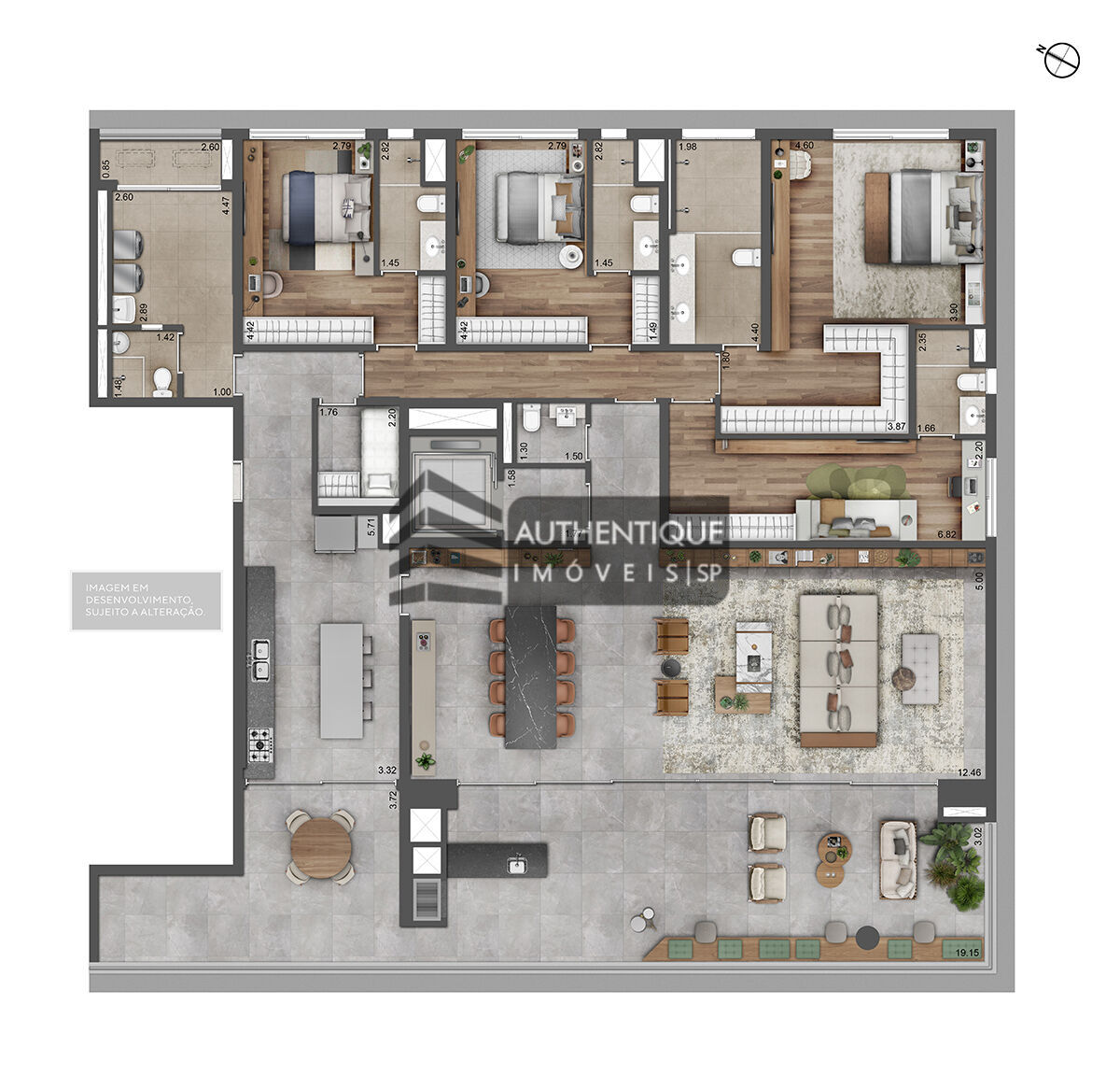 Apartamento à venda com 4 quartos, 327m² - Foto 23