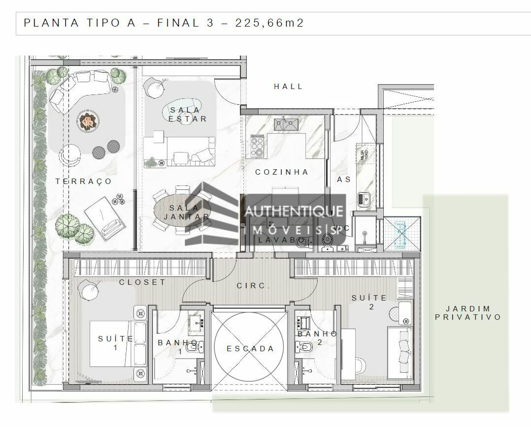 Apartamento à venda com 2 quartos, 147m² - Foto 18