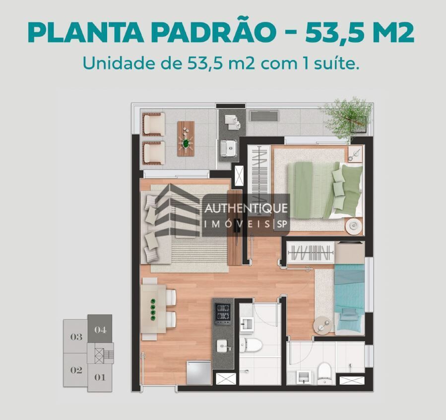 Apartamento à venda com 2 quartos, 53m² - Foto 13