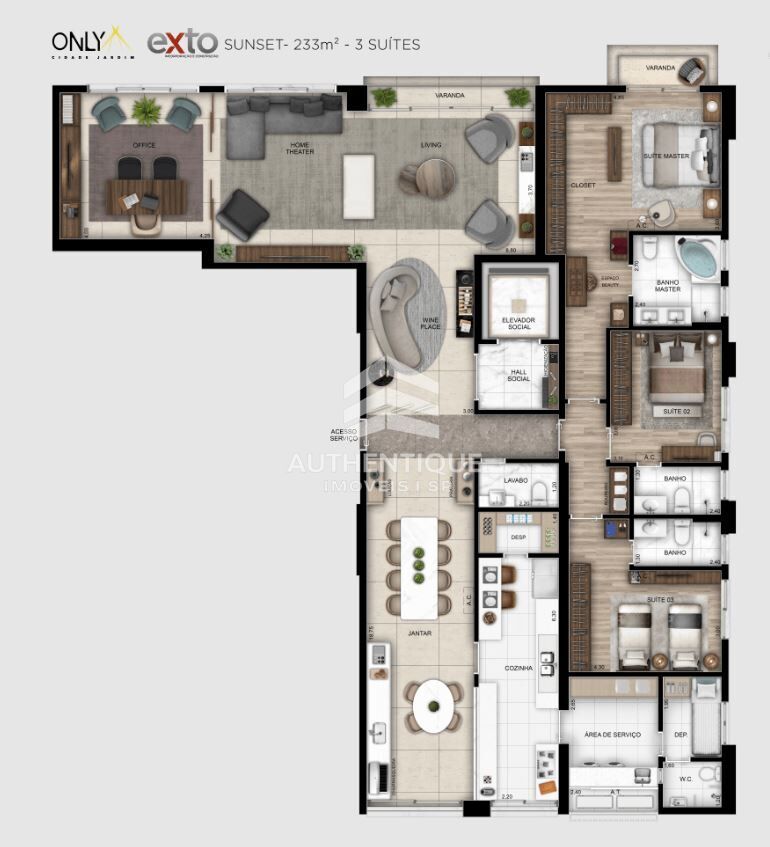Apartamento, 4 quartos, 211 m² - Foto 35