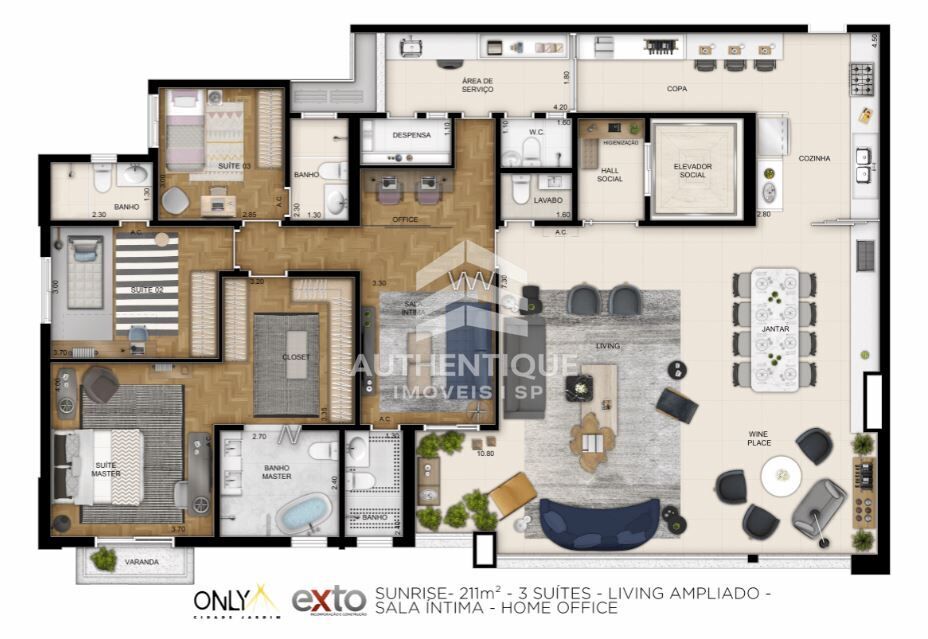 Apartamento, 4 quartos, 211 m² - Foto 33