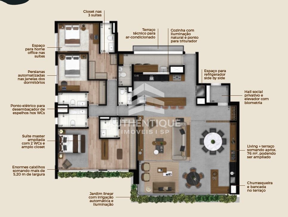 Apartamento, 4 quartos, 201 m² - Foto 21