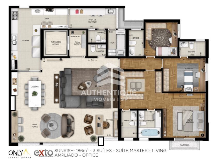 Apartamento, 3 quartos, 186 m² - Foto 31