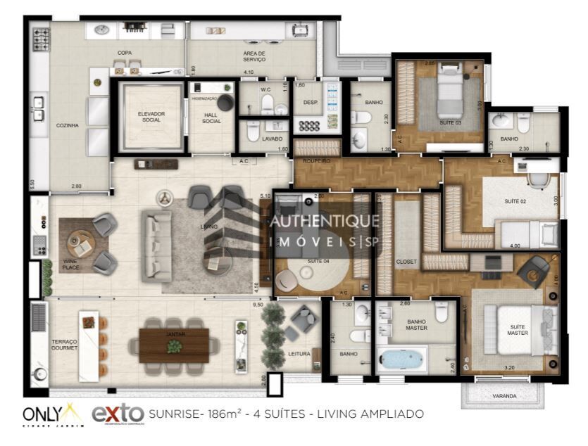 Apartamento, 4 quartos, 186 m² - Foto 32