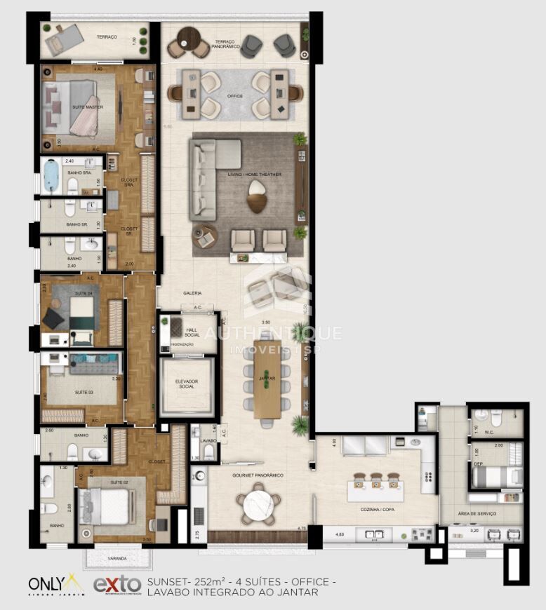 Apartamento, 3 quartos, 186 m² - Foto 38