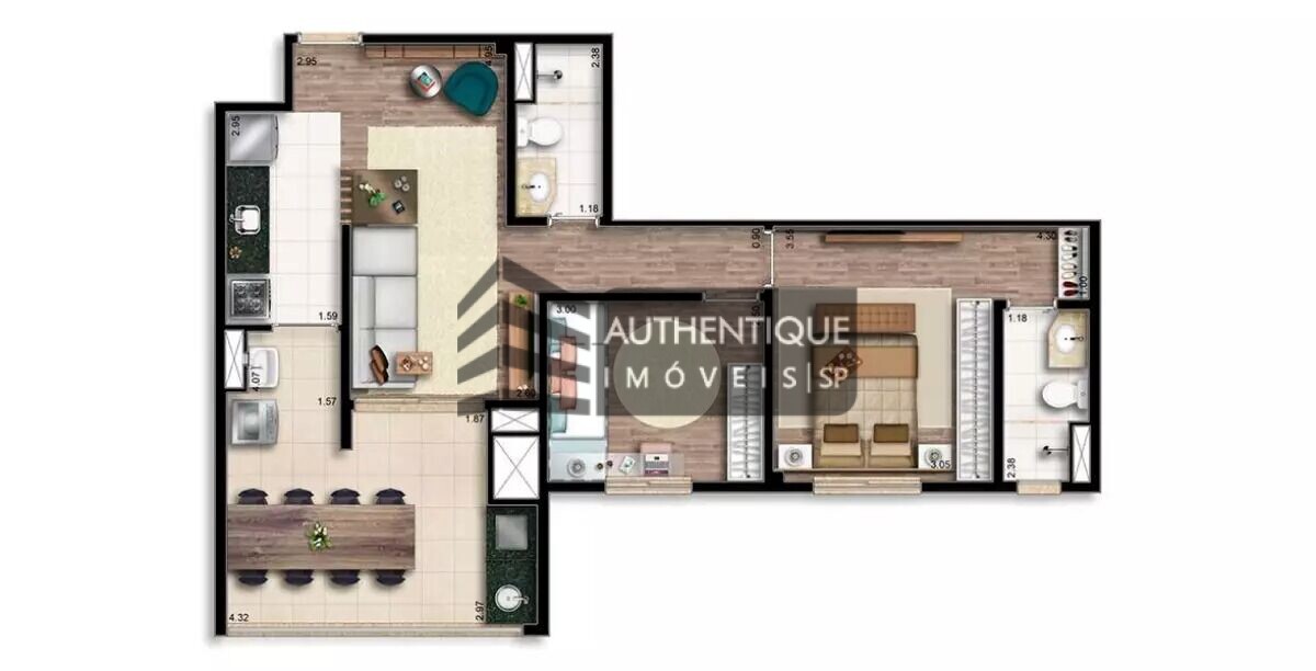 Apartamento, 2 quartos, 68 m² - Foto 15