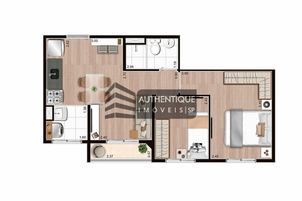 Apartamento à venda com 2 quartos, 37m² - Foto 21