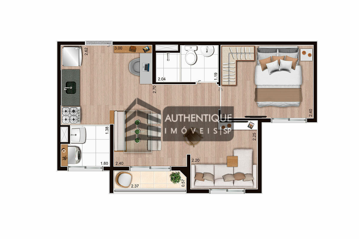 Apartamento à venda com 2 quartos, 37m² - Foto 17