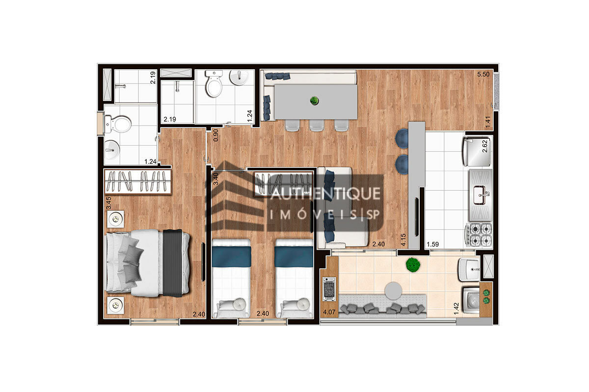 Apartamento à venda com 2 quartos, 37m² - Foto 25