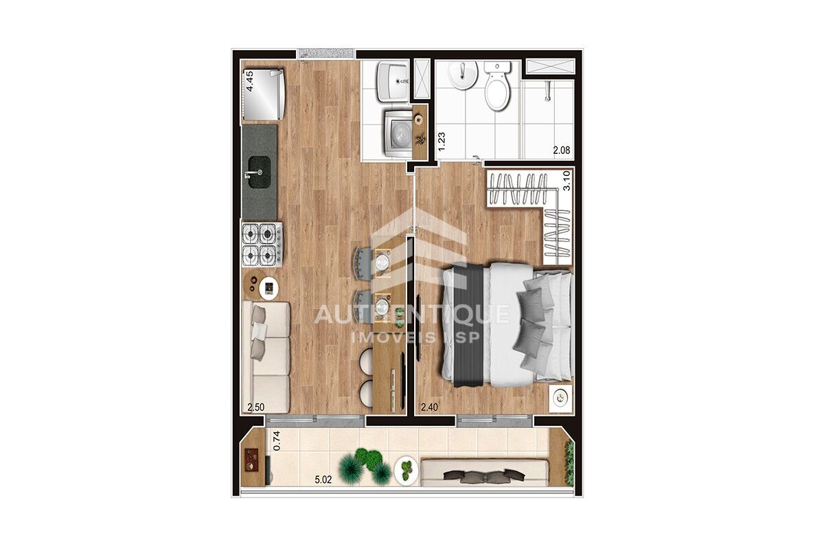 Apartamento, 2 quartos, 37 m² - Foto 15