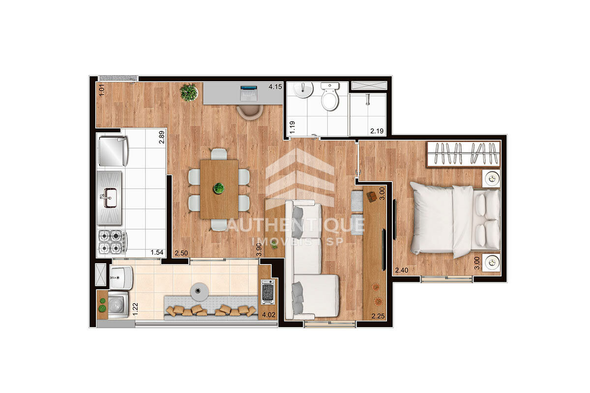 Apartamento, 2 quartos, 37 m² - Foto 22