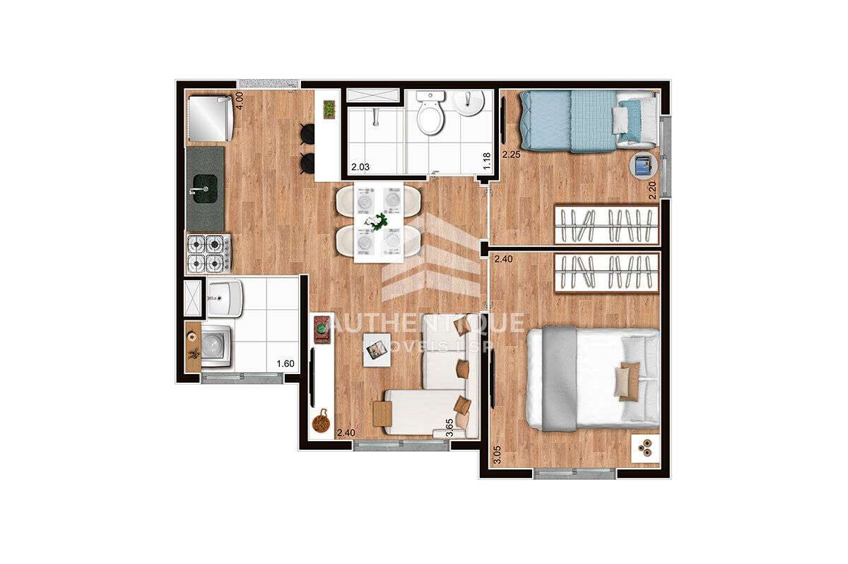 Apartamento, 2 quartos, 37 m² - Foto 16