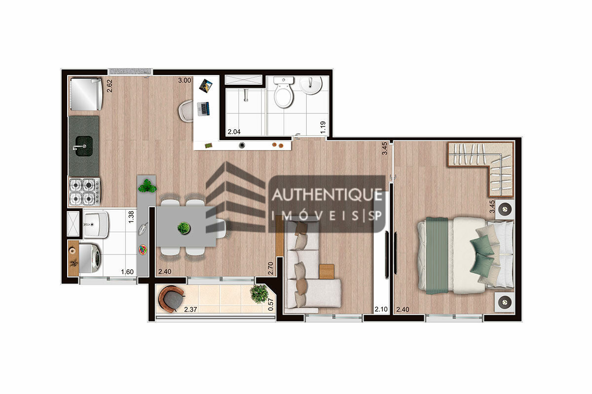 Apartamento à venda com 2 quartos, 37m² - Foto 20