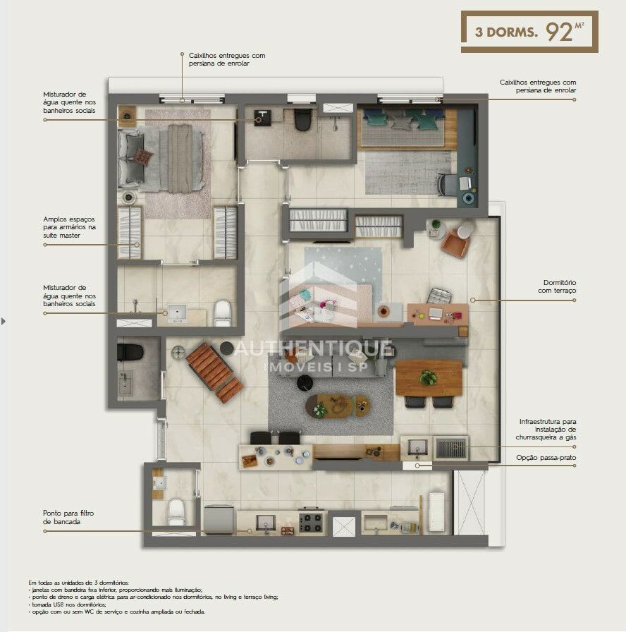 Apartamento, 3 quartos, 98 m² - Foto 41