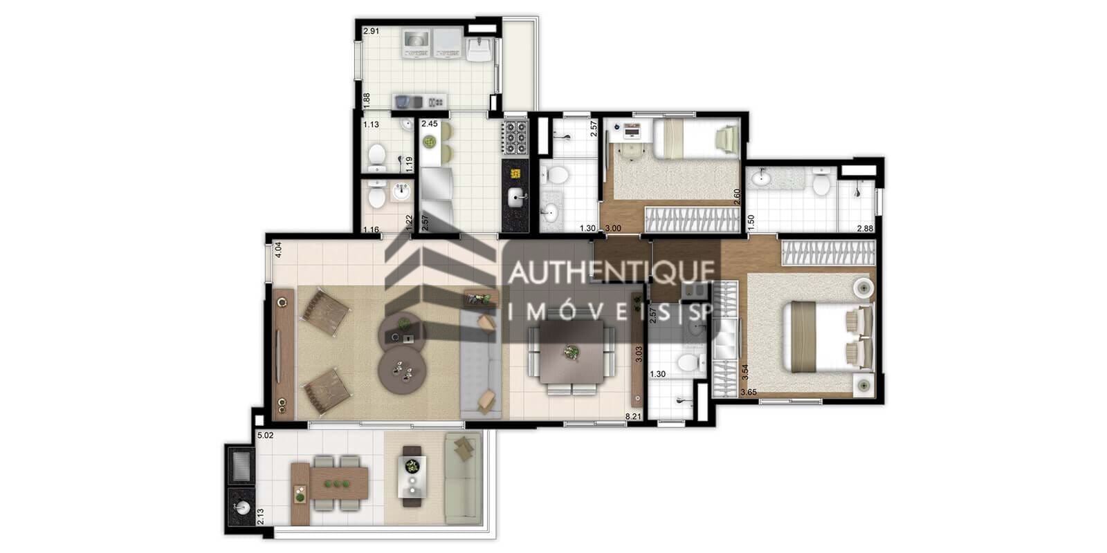 Apartamento à venda com 3 quartos, 109m² - Foto 26