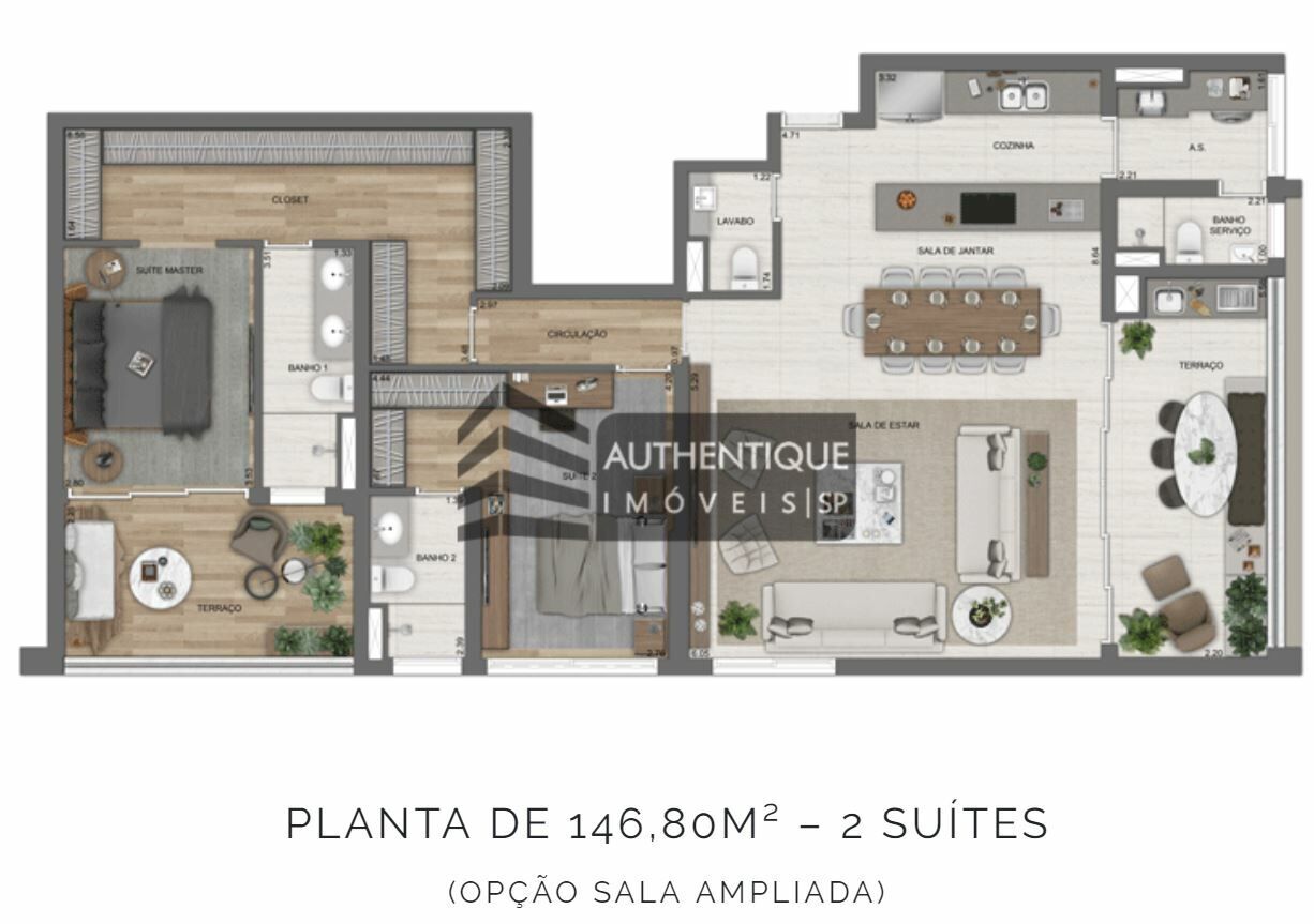 Apartamento à venda com 3 quartos, 146m² - Foto 19