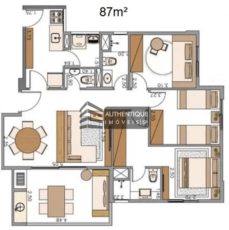 Apartamento à venda com 3 quartos, 87m² - Foto 14