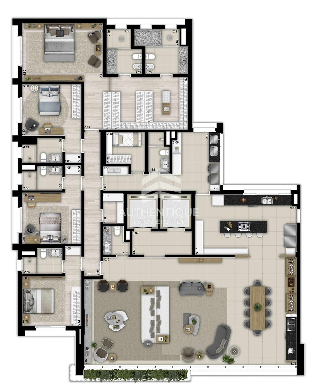 Apartamento, 3 quartos, 281 m² - Foto 29