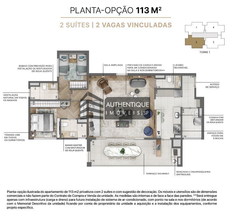 Apartamento à venda com 2 quartos, 113m² - Foto 30