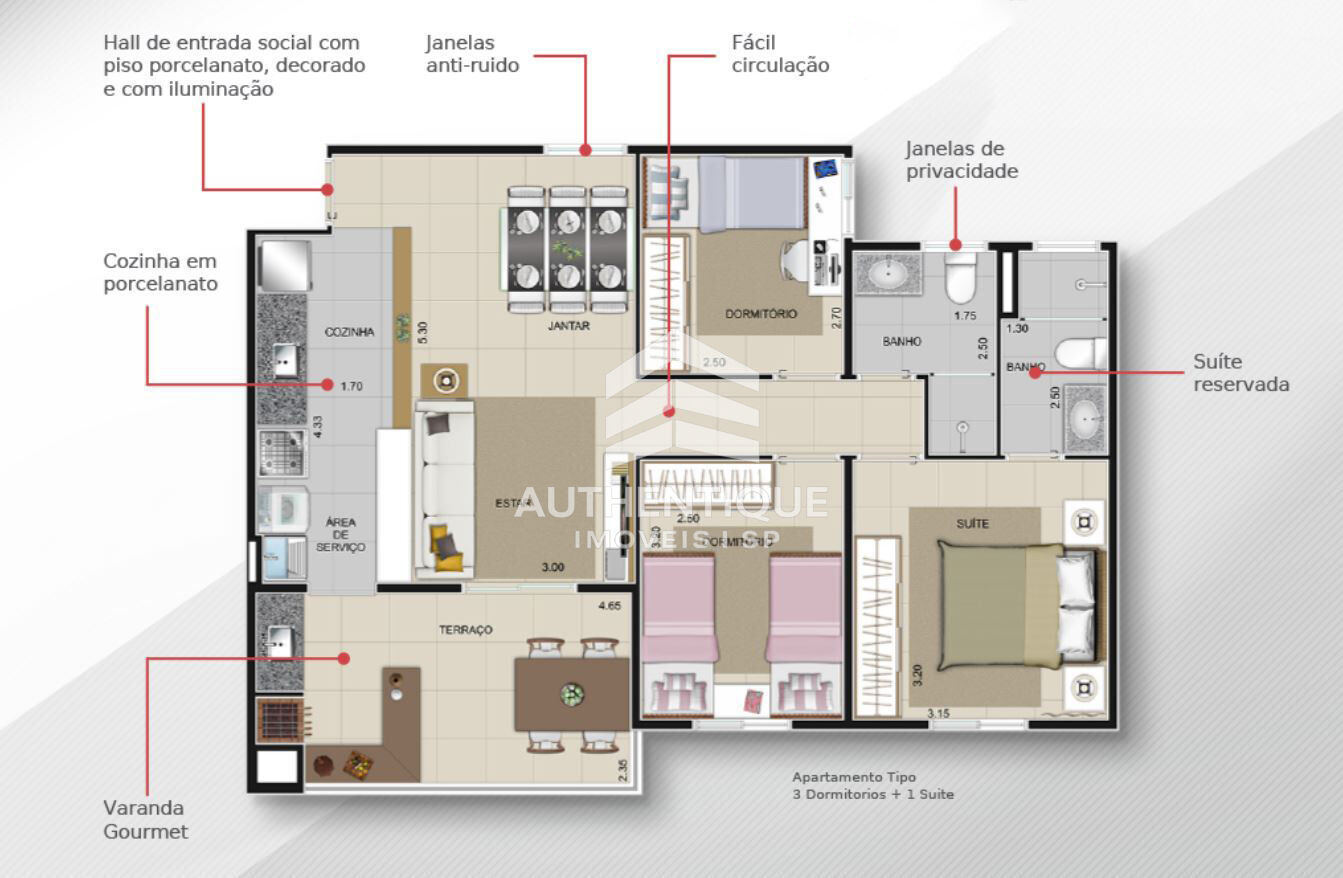 Apartamento, 3 quartos, 80 m² - Foto 14
