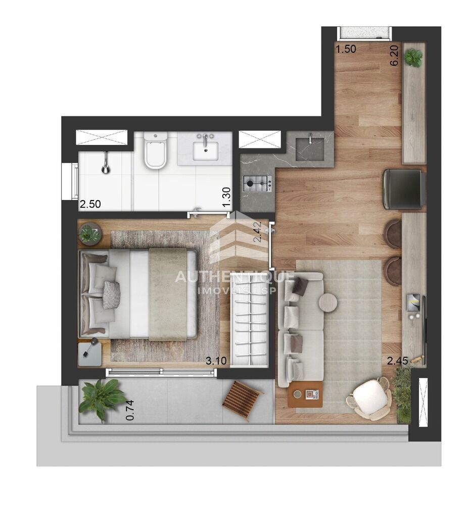 Apartamento, 1 quarto, 25 m² - Foto 13