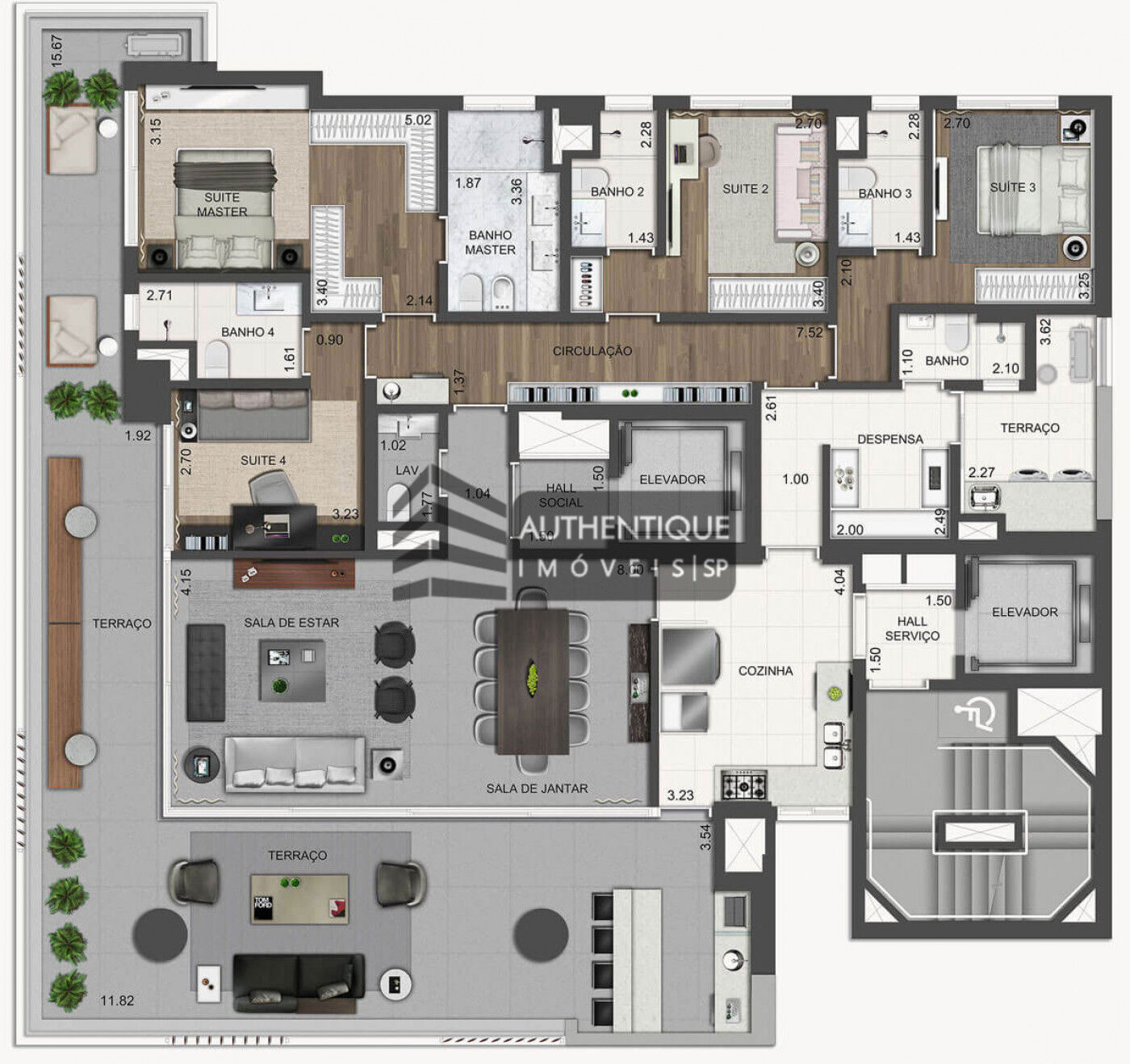 Apartamento à venda com 4 quartos, 248m² - Foto 26