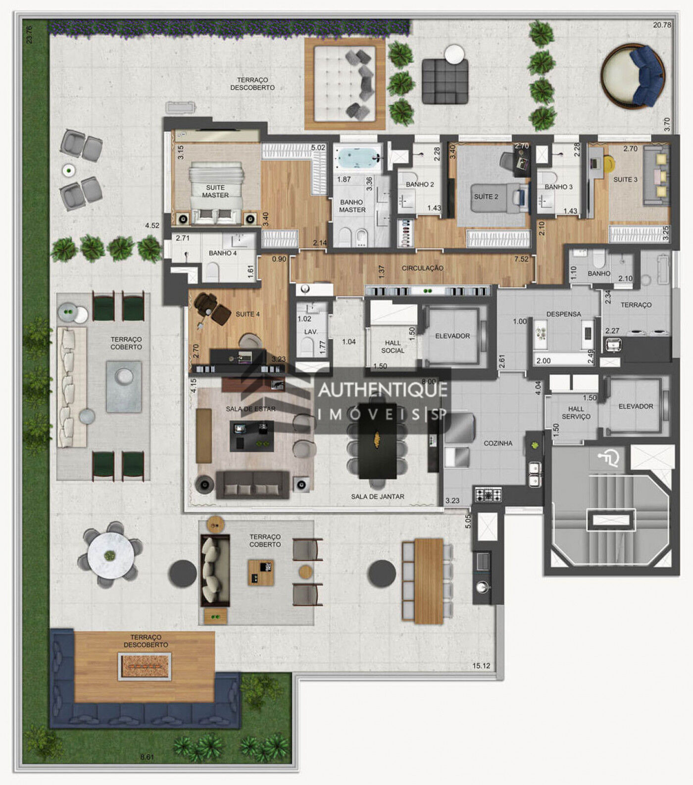 Apartamento à venda com 4 quartos, 248m² - Foto 27