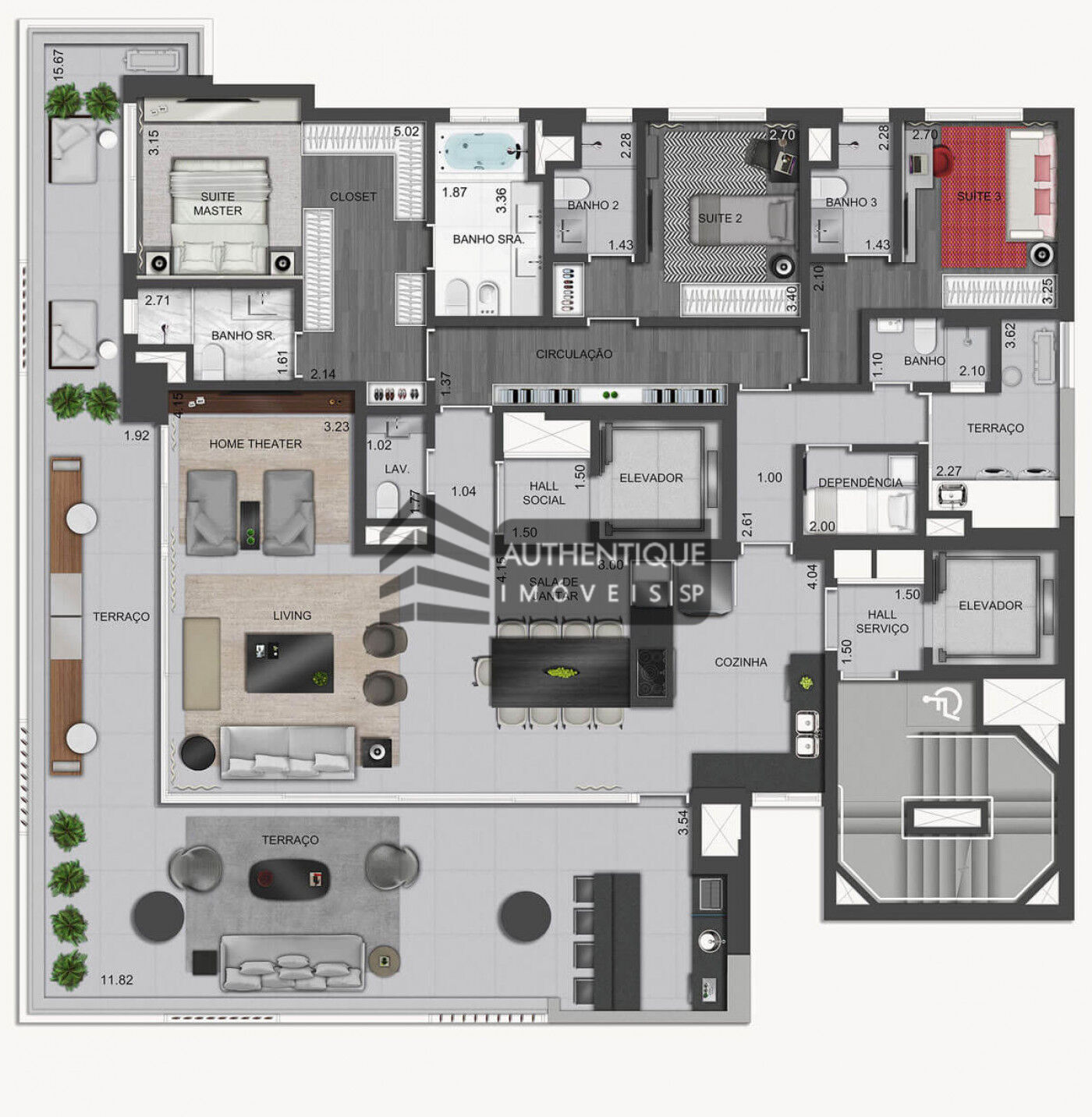 Apartamento à venda com 4 quartos, 248m² - Foto 31