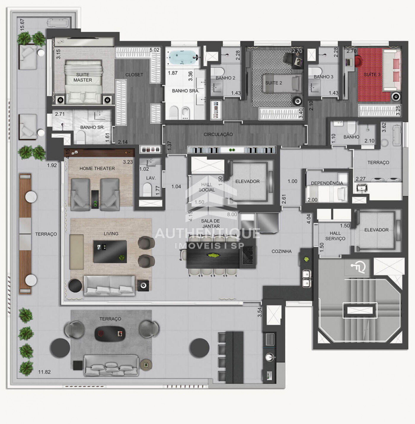 Apartamento, 4 quartos, 248 m² - Foto 31