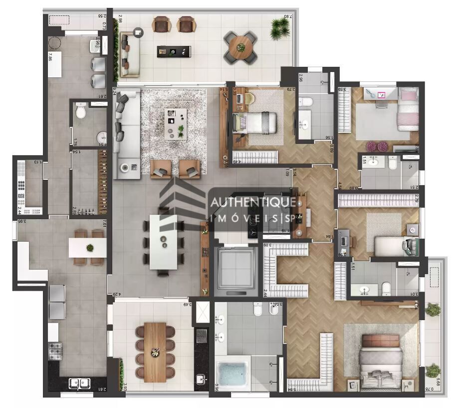 Apartamento à venda com 4 quartos, 285m² - Foto 36