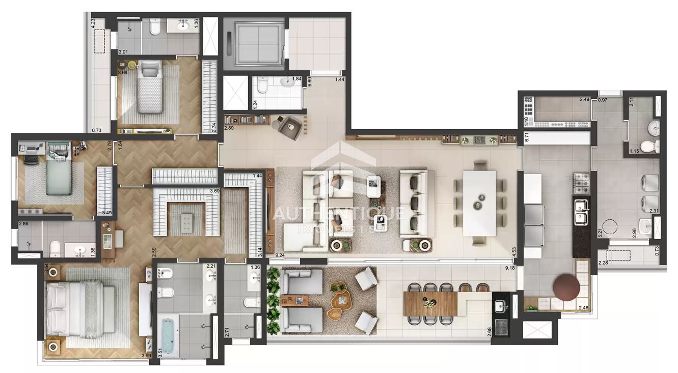 Apartamento, 4 quartos, 285 m² - Foto 35