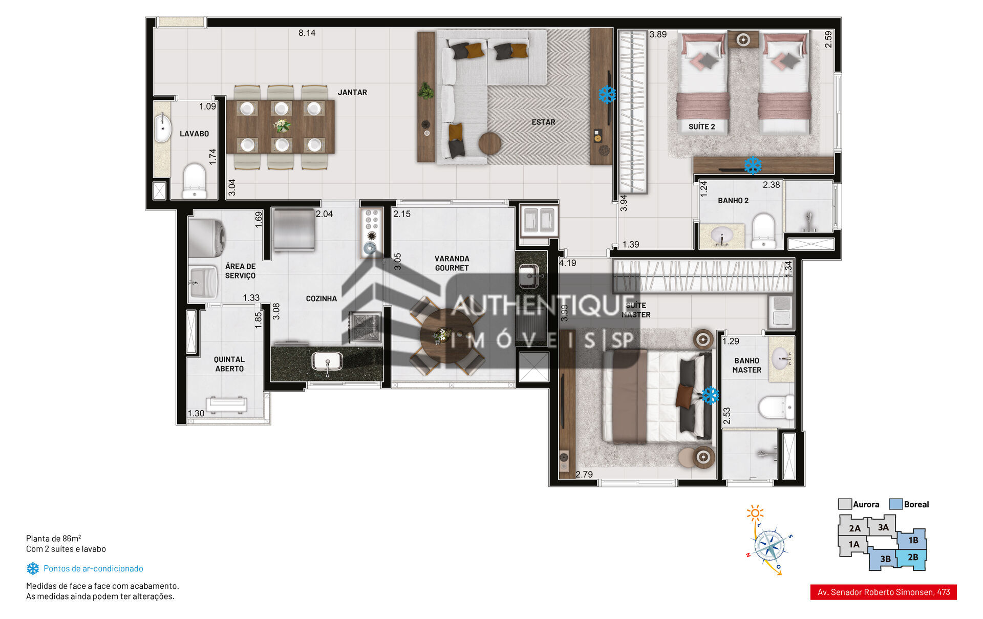 Apartamento à venda com 2 quartos, 82m² - Foto 21