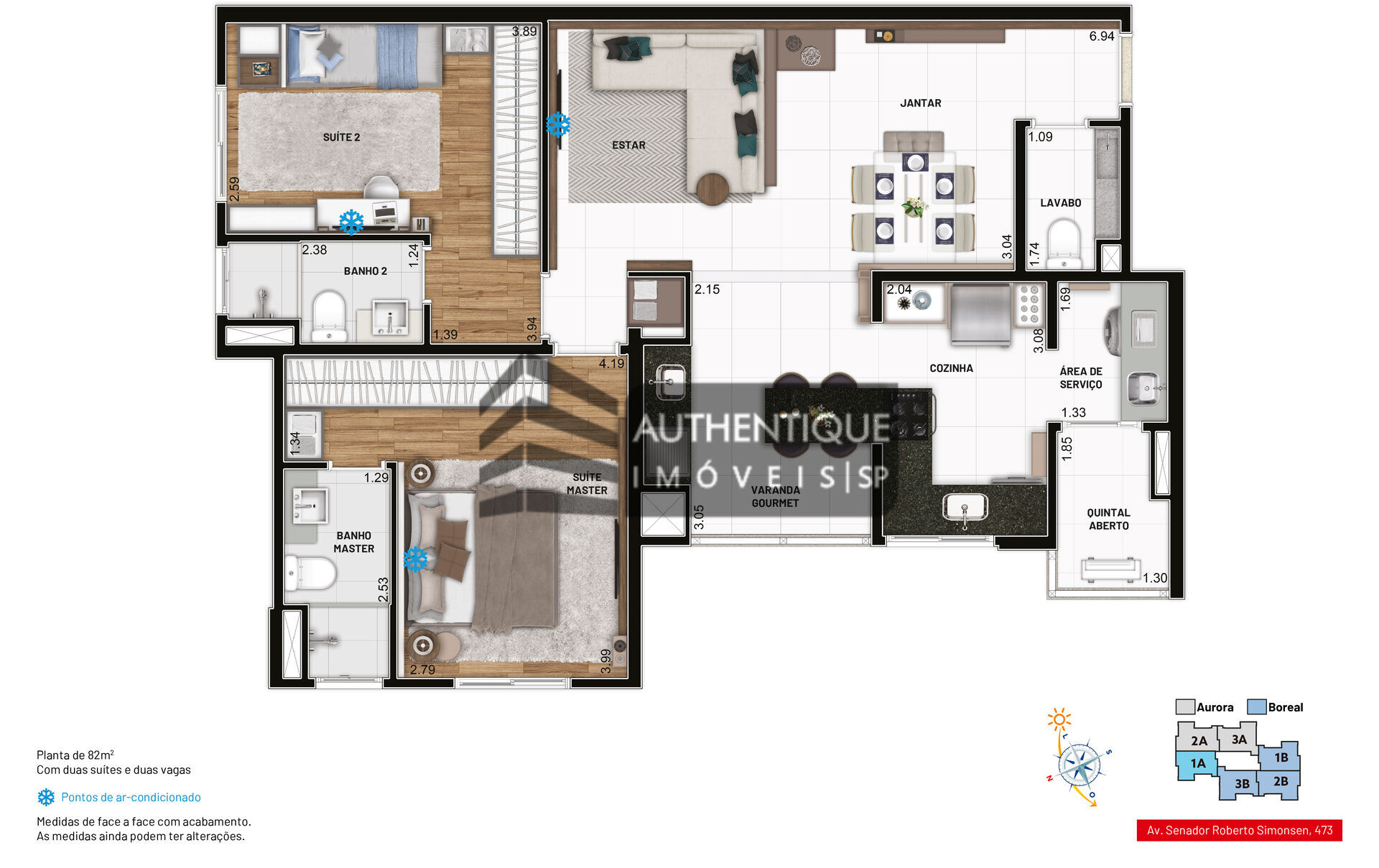 Apartamento à venda com 2 quartos, 82m² - Foto 19