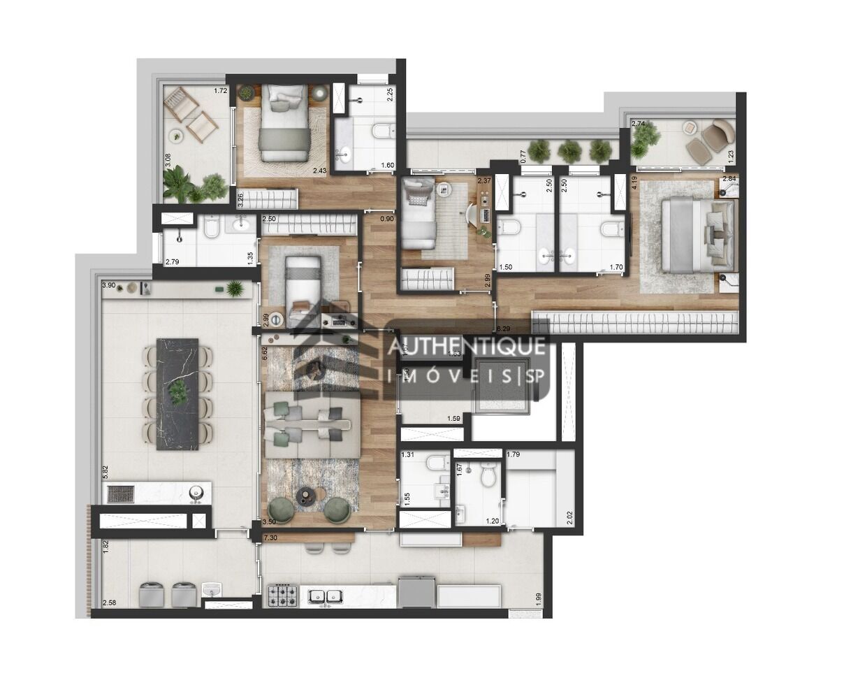 Apartamento à venda com 4 quartos, 151m² - Foto 45