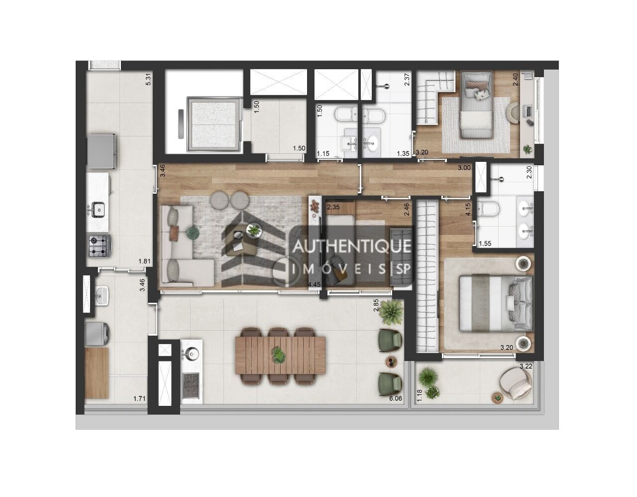 Apartamento à venda com 4 quartos, 151m² - Foto 44