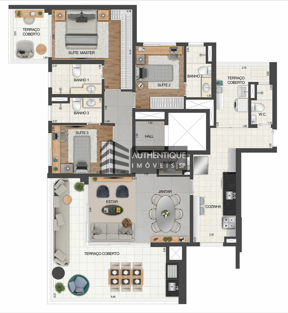 Apartamento à venda com 4 quartos, 283m² - Foto 53