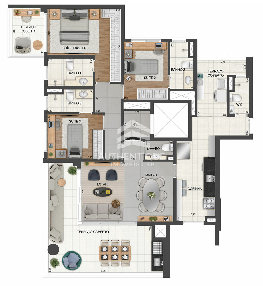 Apartamento, 4 quartos, 283 m² - Foto 53